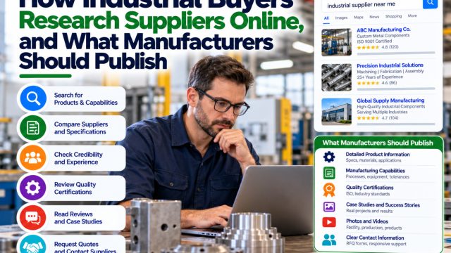 How Industrial Buyers Research Suppliers Online and What Manufacturers Should Publish
